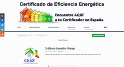 Desktop Screenshot of certificadoeficienciaenergeticaespana.com