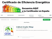 Tablet Screenshot of certificadoeficienciaenergeticaespana.com